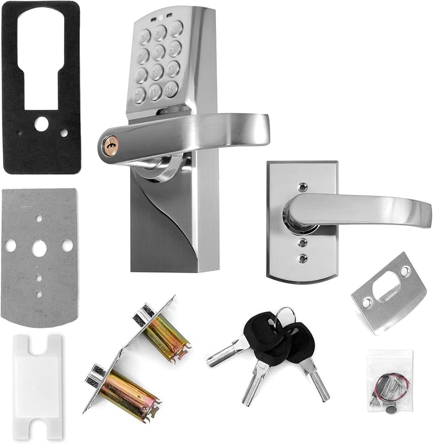 セキュリティ・セーフティ Merry Keyless Entry Door Lock, ROSE MERRY Combination Keypad Door